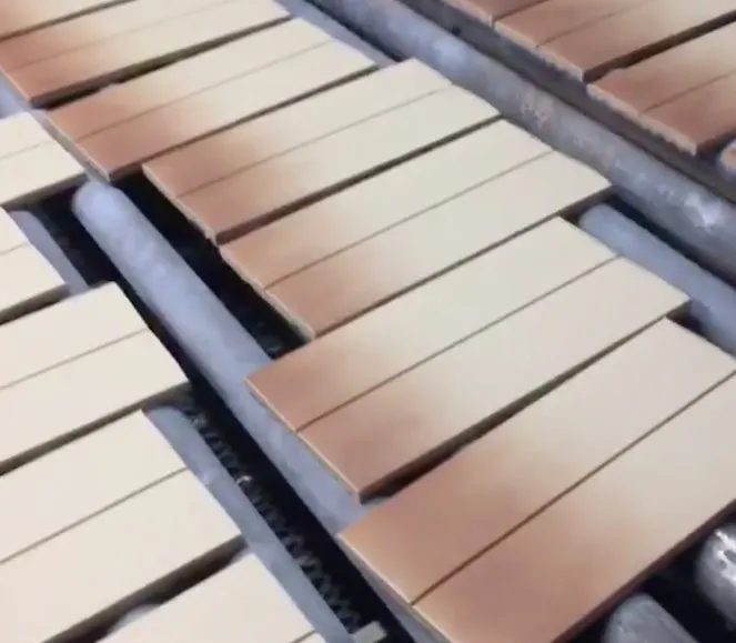 Processo industrial de fabricação de pisos